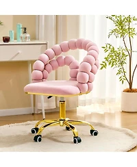 Streamdale Furniture Velvet Swivel Vanity Chair