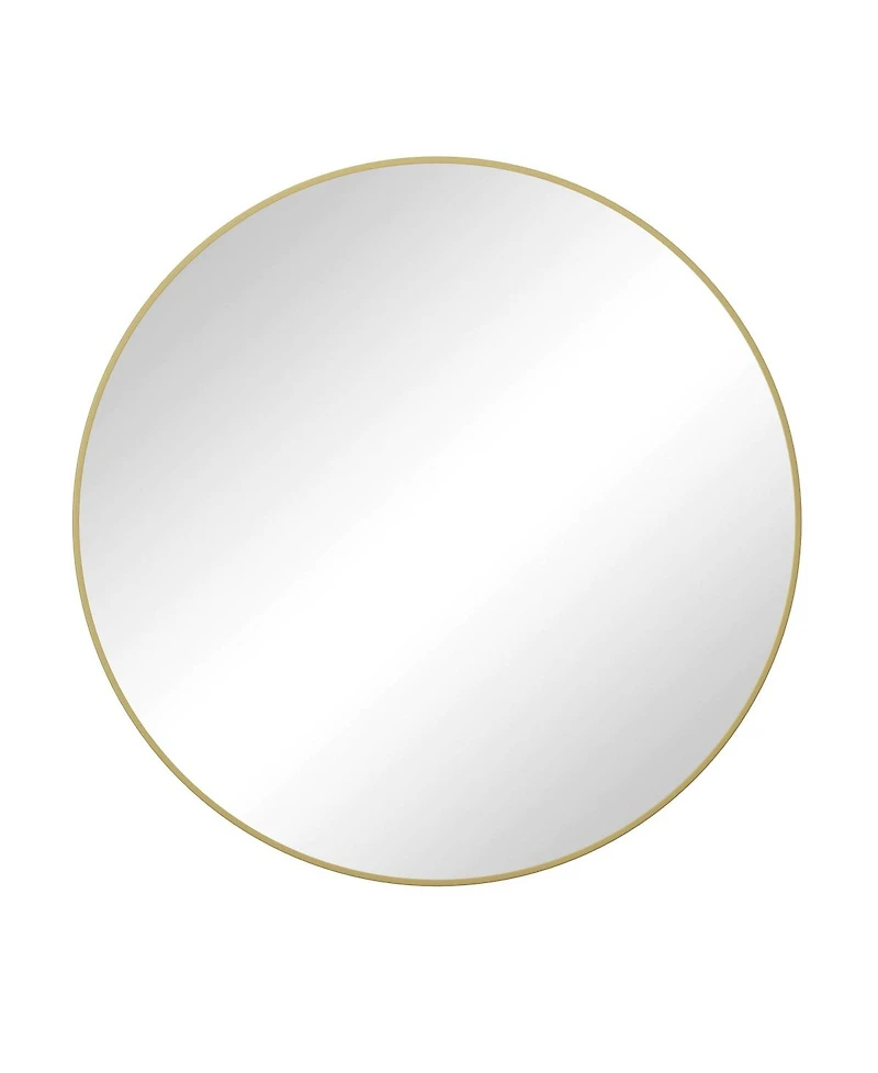 Laoties 36" Large Round Wall Mirror, Modern Metal Circle Vanity Mirror for Bathroom, Entryway
