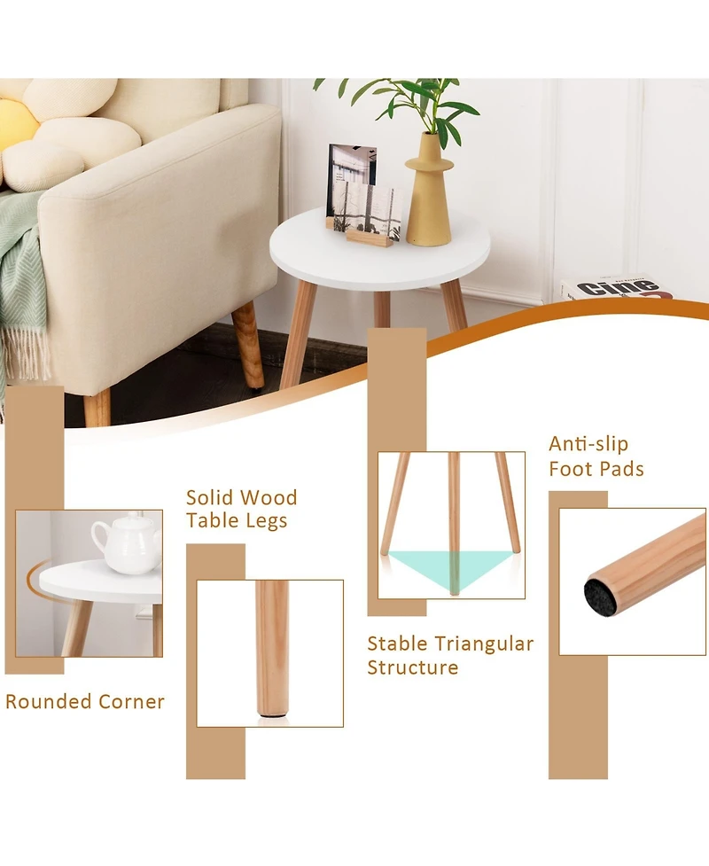 Gouun 16 Inch Modern Round Table