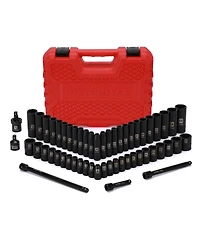 Xdovet Impact Socket Set 1/4inch Drive 50pieces Sae Metric Shallow Deep