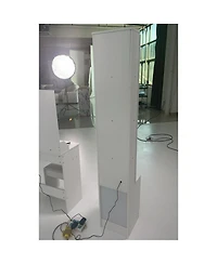 Streamdale Furniture Led Dressing Mirror Jewelry Cabinet with Adjustable Brightness and Storage