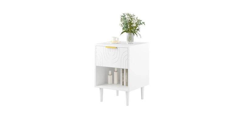Lucky One 22.8" Width Nightstand with Drawer and Shelf