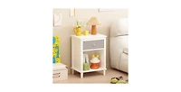 Lucky One 22.8"W Nightstand with Drawer and Shelf