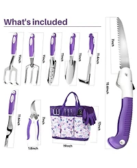Xdovet Garden Tool Set Heavy Duty Aluminum Kit With Bag Gloves