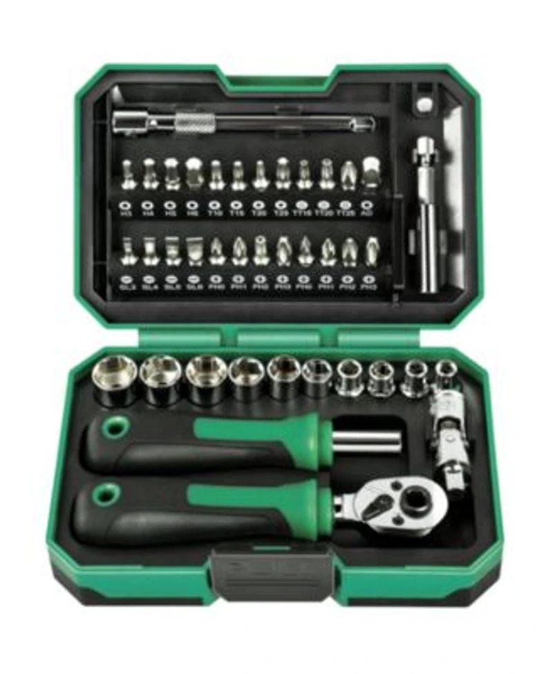 Xdovet 39pieces Ratchet Socket Wrench Set 1 4inch Drive Metric 4 13mm