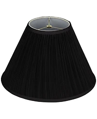 Springcrest Collection Set of 2 Pleat Empire Lamp Shades Deep Large 7" Slant Spider Replacement Harp and Finial Fitting