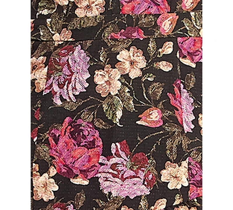 Katia Rae Juniors' Floral Printed Sweetheart Neck Midi Dress