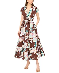 CeCe Women's V-Neck Maxi Dress