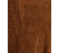 Alex & Sophia Juniors' Sweetheart Neck Suede Midi Dress