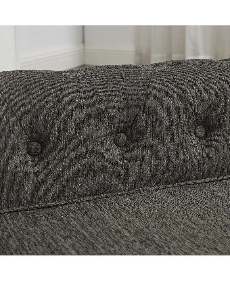 Zeny Bliss Mid-Century Large Dog Sofa with Tapered Legs, Orthopedic Cushion and Stain-Resistant Fabric