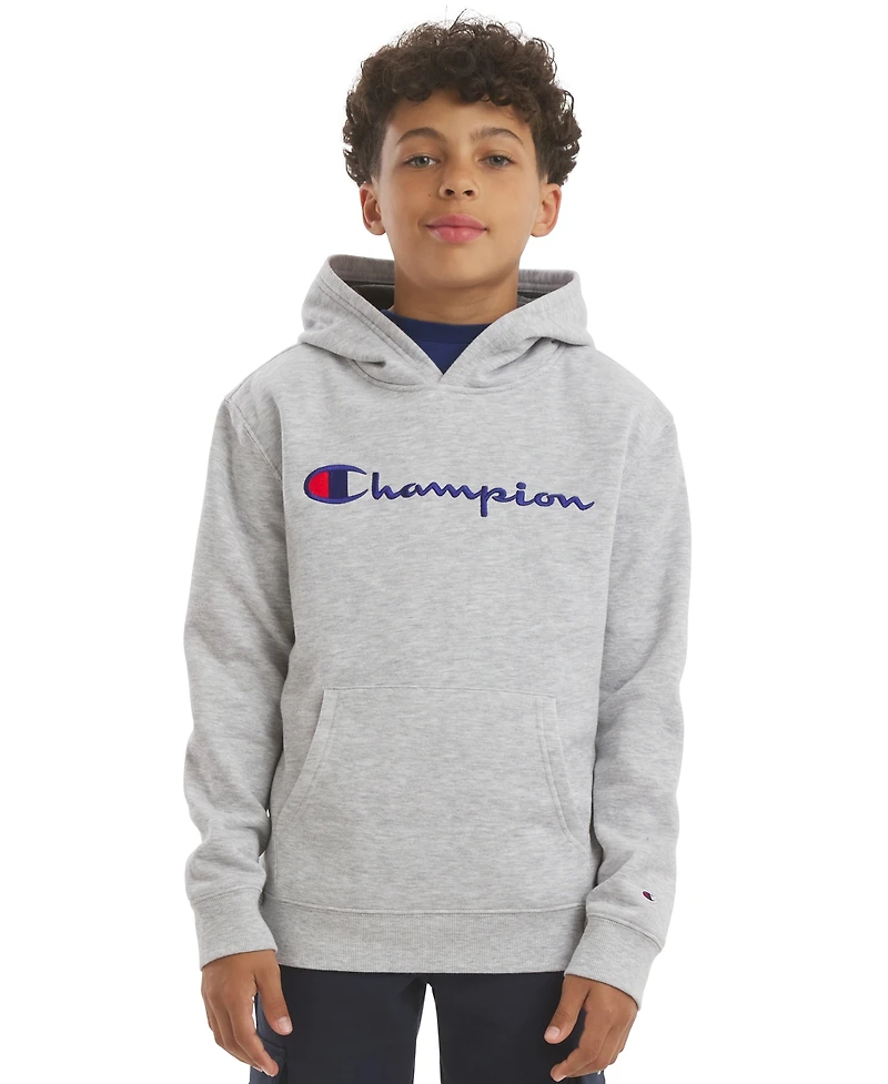 Champion Boys' 8-20 Signature Logo Pullover Hoodie