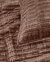 Hotel Collection Bevel Velvet Quilted 3-Piece Coverlet Set, Full/Queen, Macy's Exclusive