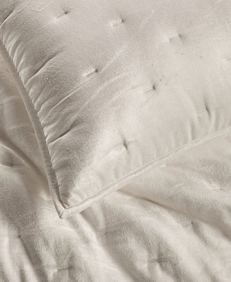 Hotel Collection Velvet Plush 3-Piece Coverlet Set, Full/Queen, Macy's Exclusive