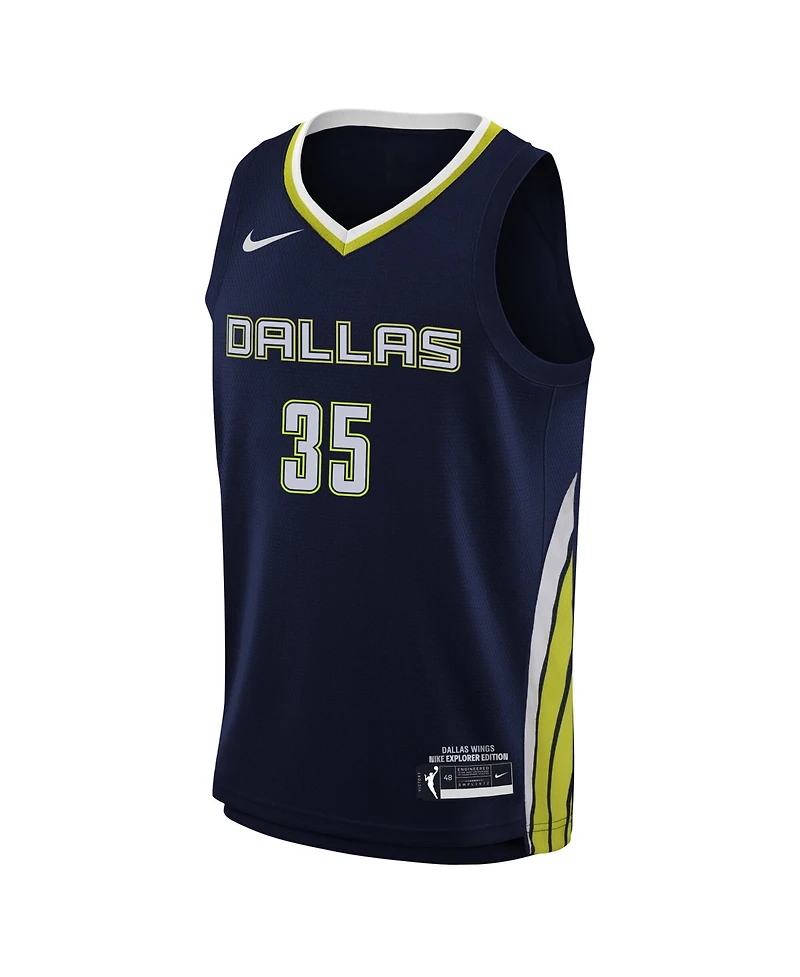 Nike Big Boys and Girls Nike Azzi Fudd Navy Dallas Wings Explorer Edition Jersey
