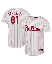 Nike Men's Cristopher Sanchez White Philadelphia Phillies Home Replica Jersey