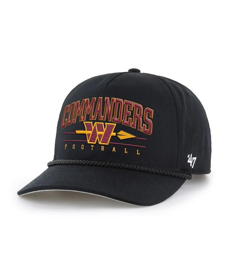 '47 Brand Men's Black Washington Commanders Roscoe Hitch Adjustable Hat