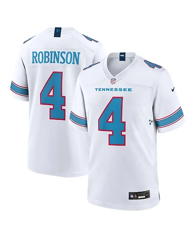 Nike Men's Wan'Dale Robinson White Tennessee Titans Game Jersey