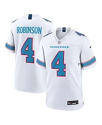 Nike Men's Wan'Dale Robinson White Tennessee Titans Game Jersey