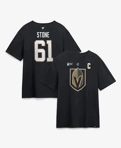 Fanatics Men's Mark Stone Black Vegas Golden Knights 2026 Stanley Cup Final Name & Number T-Shirt