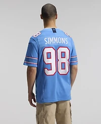 Nike Men's Jeffery Simmons Light Blue Tennessee Titans Vapor F.u.s.e. Sewn Down Limited Jersey