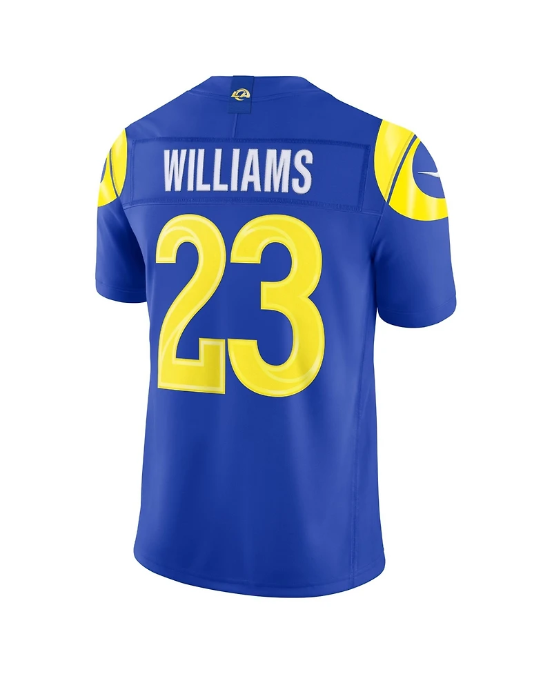 Nike Men's Kyren Williams Royal Los Angeles Rams Vapor F.u.s.e. Stitched Limited Jersey