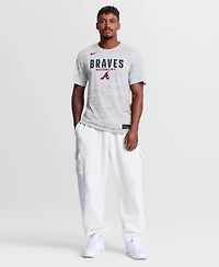 Nike Men's White Atlanta Braves Authentic Collection Velocity Dri-fit T-Shirt