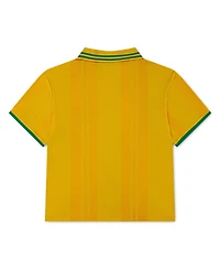 Jordan Big Boys and Girls Yellow Brazil National Team Polo shirt