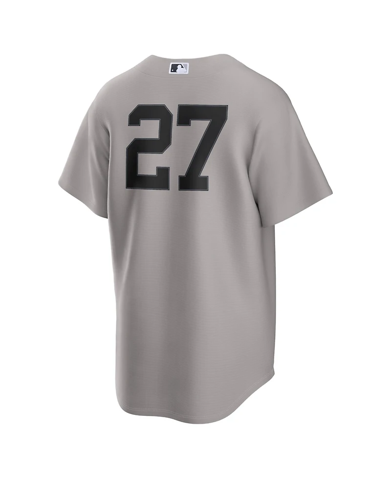 Nike Men's Giancarlo Stanton Gray New York Yankees Road Replica Jersey