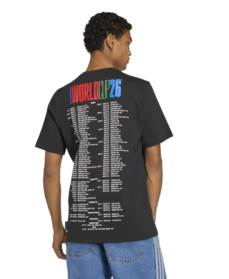 Adidas Men's Black 2026 Fifa World Cup Tour T-Shirt
