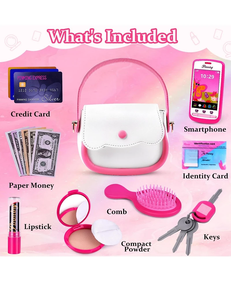 Gnuadz Play Purse Pretend Makeup Set Birthday Gift Kids Toddler Girls
