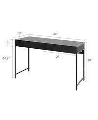 Slickblue Modern Computer Desk with 2 Drawers for Home Office