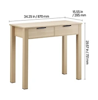 Sugift Kids Desk with 2 Drawers Modern Simple Study Writing Table for Bedroom