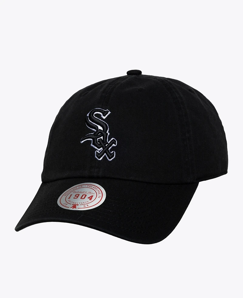 Mitchell & Ness Men's and Women's Black White Chicago White Sox 1904 Strapback Adjustable Hat