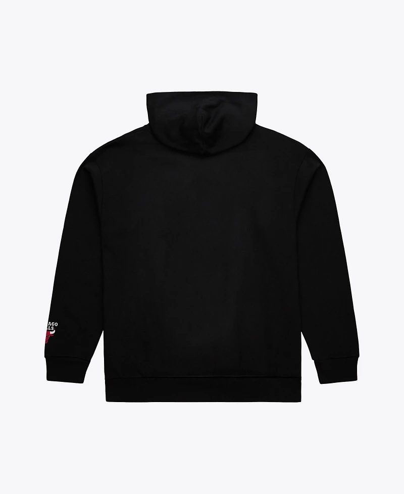 Mitchell & Ness Men's Black Chicago Bulls Basic Fleece Hoodie