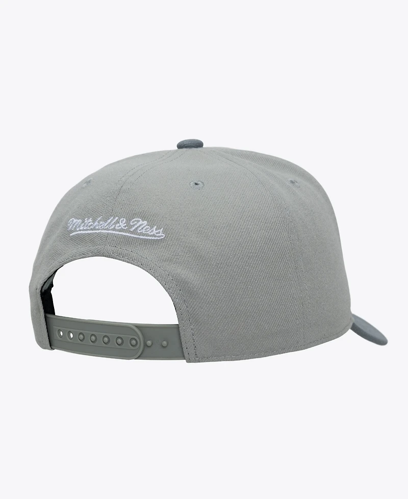 Mitchell & Ness Men's Gray Boston Celtics Thunderstorm Head Coach Pro Crown Snapback Hat