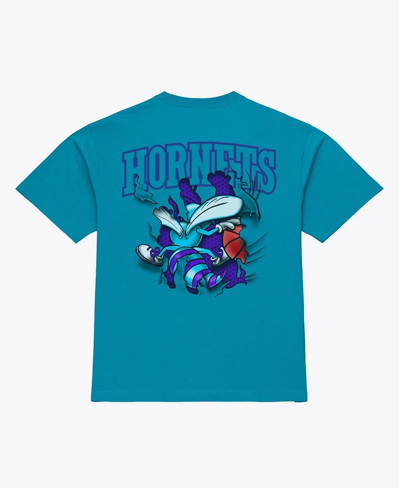 Mitchell & Ness Men's Teal Charlotte Hornets Breakthrough T-Shirt