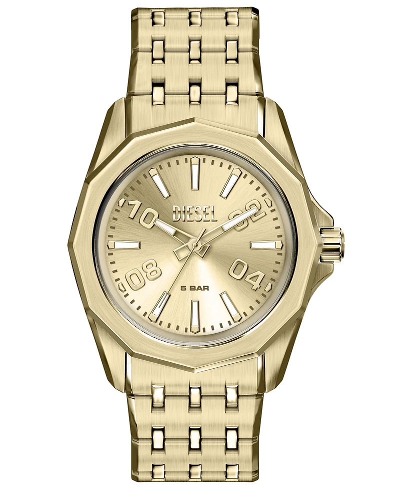 Diesel Men's Stinger Quartz Gold Stainless Steel Watch 44mm