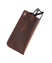 Trafalgar Men's Doyle Crazy Horse Leather Snap Closure Glass Case
