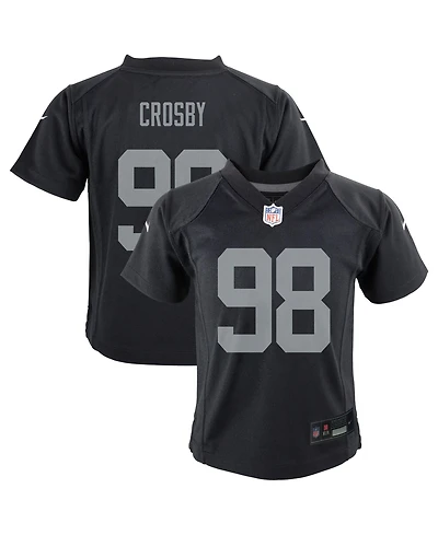Nike Preschool Maxx Crosby Black Las Vegas Raiders Team Game Jersey