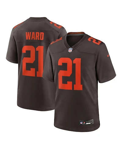 Nike Men's Denzel Ward Brown Cleveland Browns Alpha Dawg Game Jersey