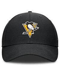 Fanatics Men's Black Pittsburgh Penguins Force Adjustable Hat