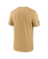 Nike Men's Gold San Francisco 49ers Sideline Legend Small Logo Dri-fit T-Shirt