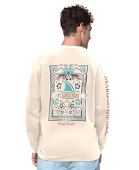 Margaritaville Men's Cream Philadelphia Eagles Five O'clock Henley Long Sleeve T-Shirt