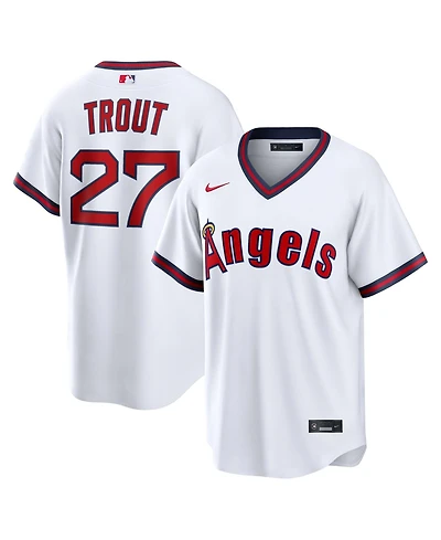 Nike Men's Mike Trout White Los Angeles Angels Alternate Replica Jersey