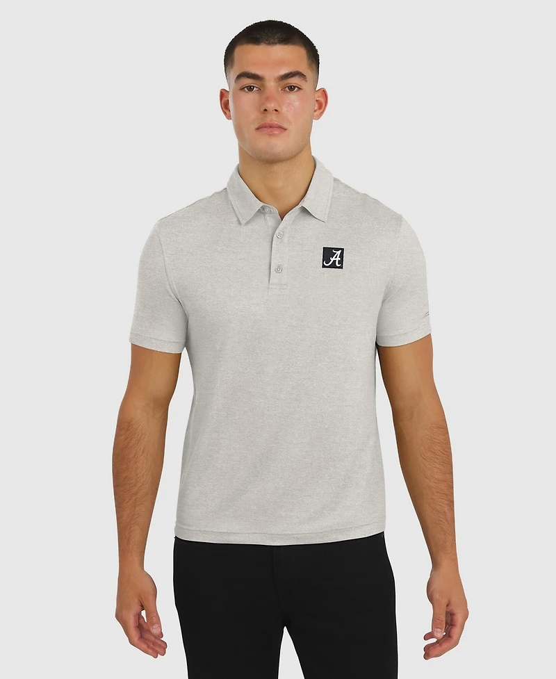 J. Palmer Men's Cream Alabama Crimson Tide Four Down Polo Shirt