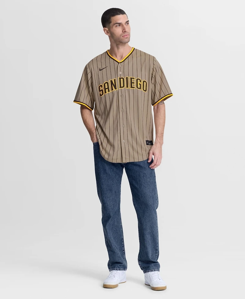 Nike Men's Fernando Tatis Jr. Sand San Diego Padres Alternate Replica Jersey