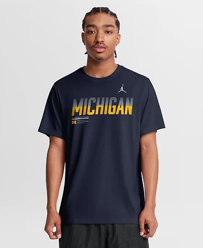 Jordan Men's Navy Michigan Wolverines Sideline Legend Dri-fit T-Shirt
