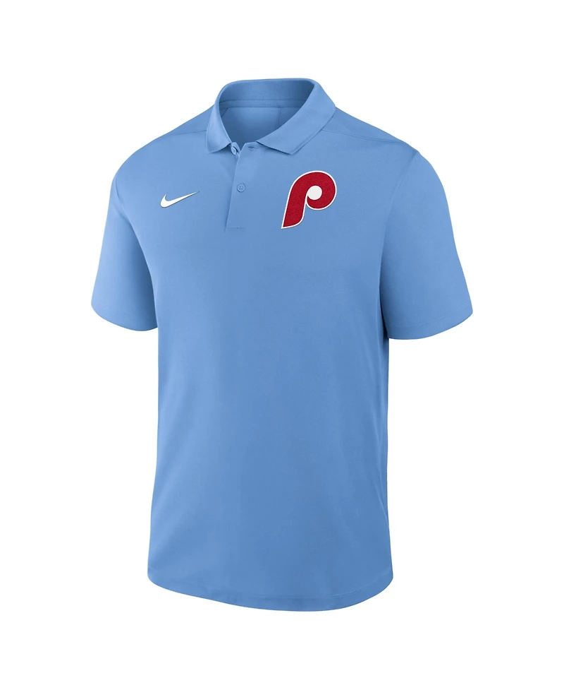 Nike Men's Light Blue Philadelphia Phillies Alternate Victory Dri-fit Polo Shirt