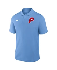 Nike Men's Light Blue Philadelphia Phillies Alternate Victory Dri-fit Polo Shirt