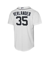 Nike Big Boys and Girls Justin Verlander White Detroit Tigers Home Replica Jersey